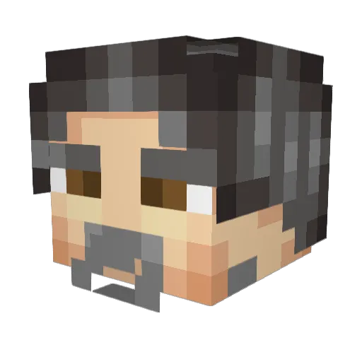 Mengsksc Minecraft avatar head, 3D render