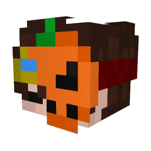Menhole Minecraft avatar head, 3D render