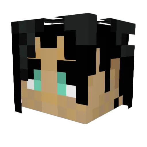 Menian97 Minecraft avatar head, 3D render