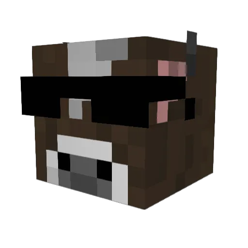 MenisMangruda Minecraft avatar head, 3D render