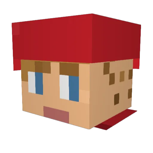 Menko_2016 Minecraft avatar head, 3D render