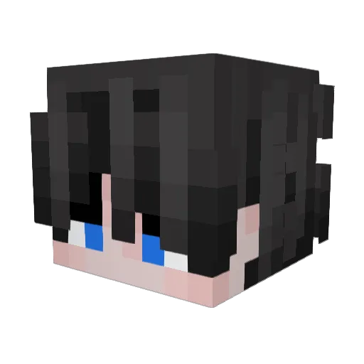 MenmaOwO Minecraft avatar head, 3D render