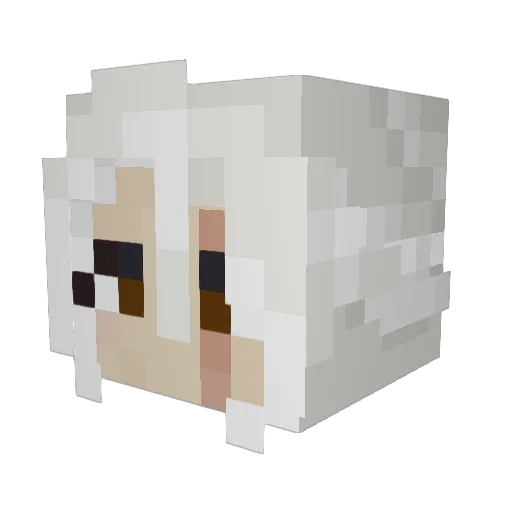 Mennacko Minecraft avatar head, 3D render