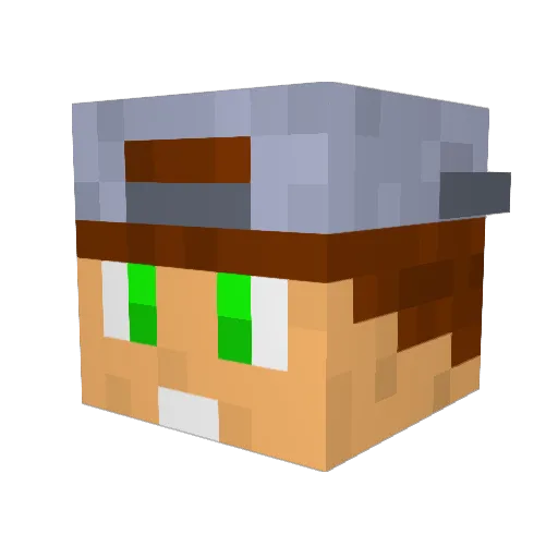 Menno_ Minecraft avatar head, 3D render