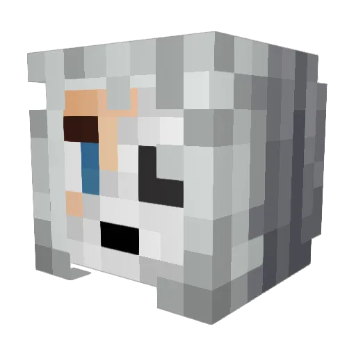 Meno033 Minecraft avatar head, 3D render