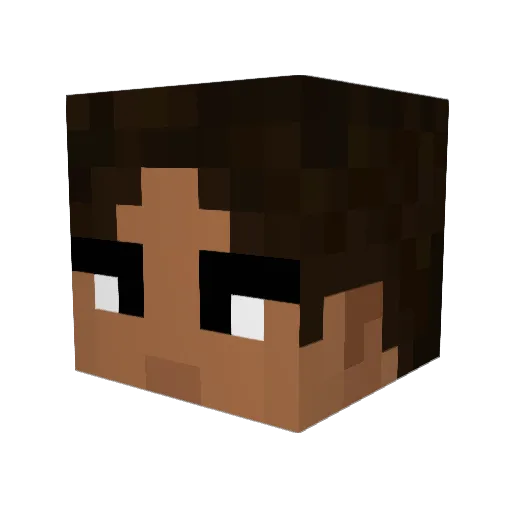 MenoHuynh Minecraft avatar head, 3D render