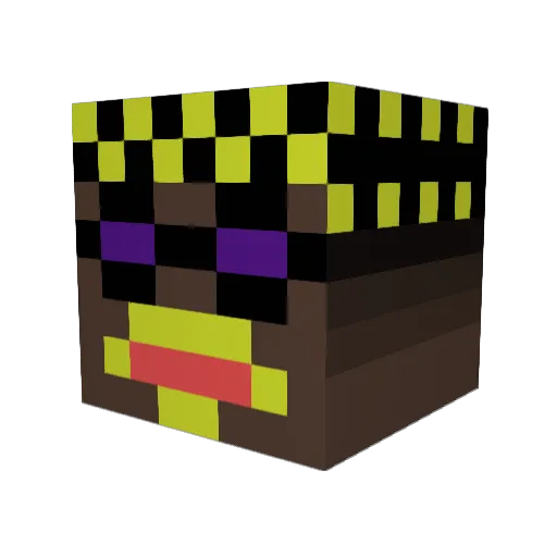Meno_2Z Minecraft avatar head, 3D render