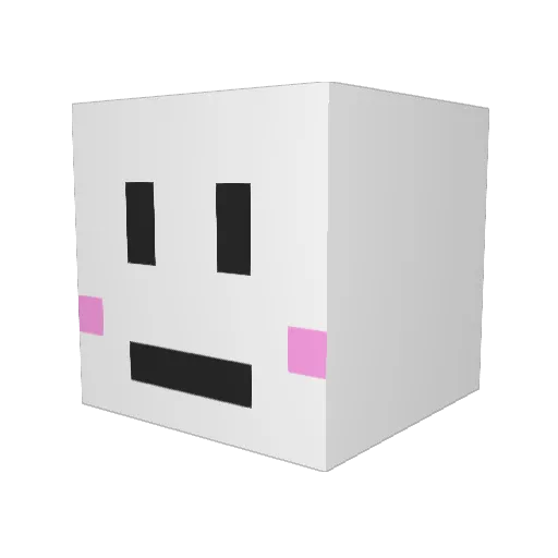 MenouXD Minecraft avatar head, 3D render