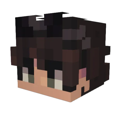 MensClothing Minecraft avatar head, 3D render