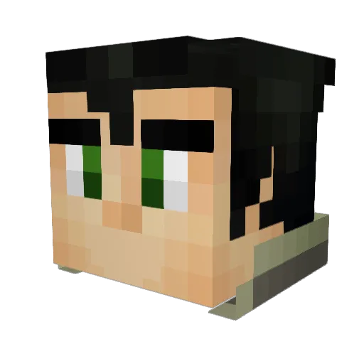 MenstrualMalik Minecraft avatar head, 3D render