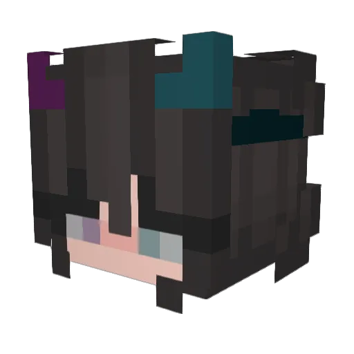 Menszkid Minecraft avatar head, 3D render