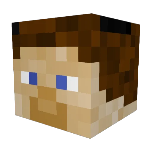 Menta_Halls Minecraft avatar head, 3D render