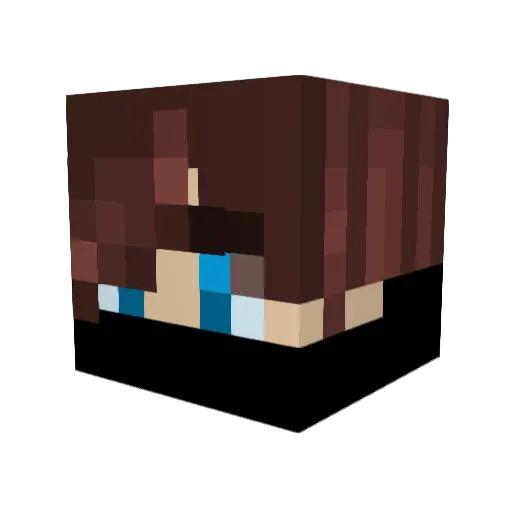 MentalDepressed Minecraft avatar head, 3D render