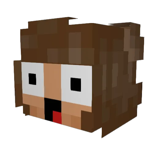MentalKanibal Minecraft avatar head, 3D render