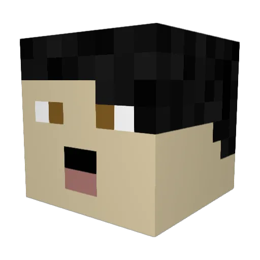 MentalMarco Minecraft avatar head, 3D render