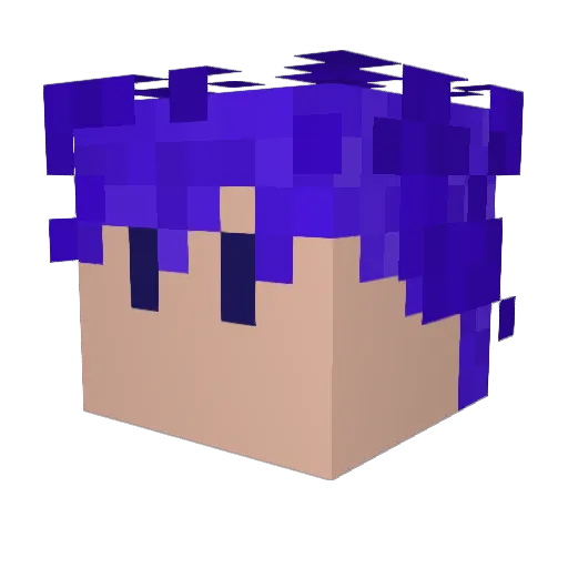 Mental_Fog Minecraft avatar head, 3D render