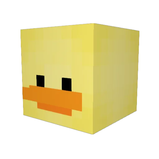 Mental_Sausage Minecraft avatar head, 3D render