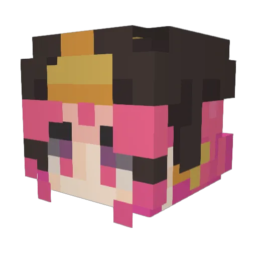 Mentalitea Minecraft avatar head, 3D render