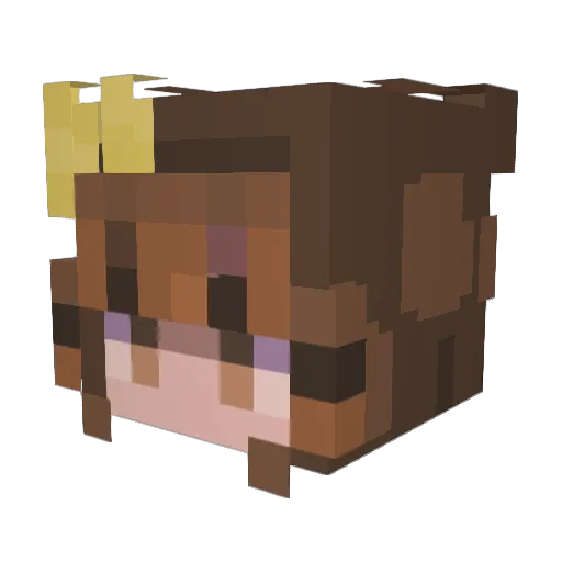 MentallySad Minecraft avatar head, 3D render