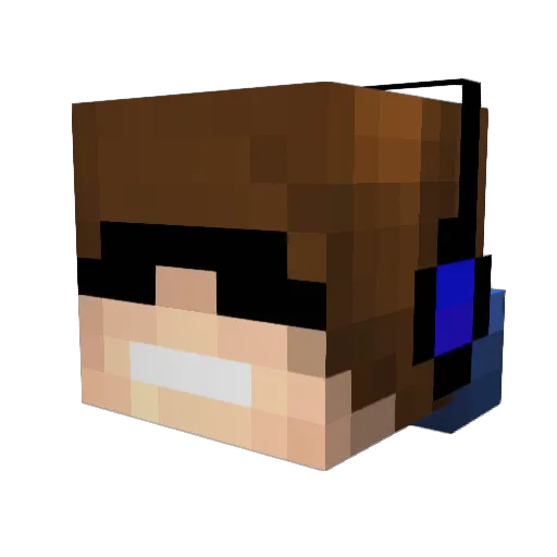 Mentalman93 Minecraft avatar head, 3D render