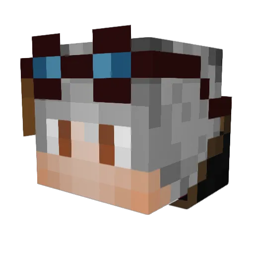 MentalyDead07 Minecraft avatar head, 3D render