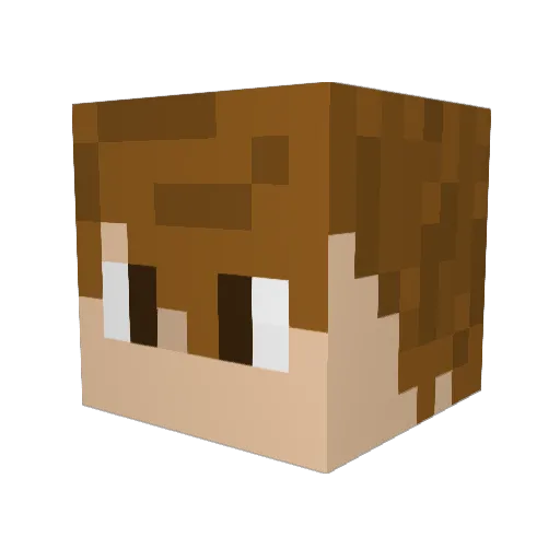 Menthecoolguy Minecraft avatar head, 3D render