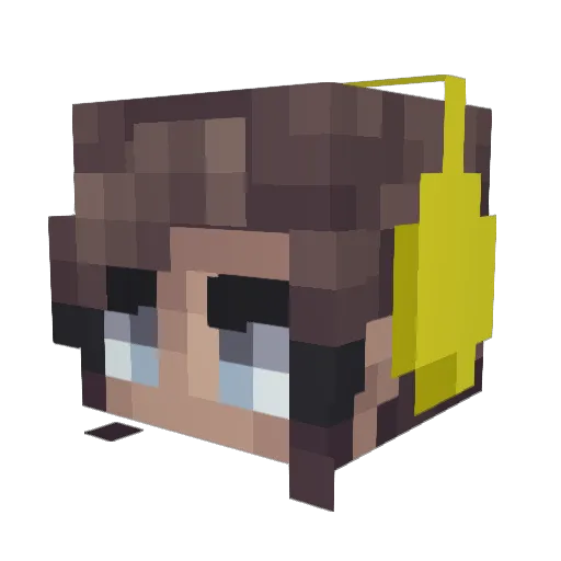 Menthos85 Minecraft avatar head, 3D render