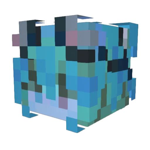 Mentisekk Minecraft avatar head, 3D render