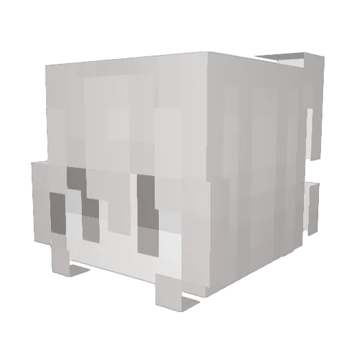 Mentiste Minecraft avatar head, 3D render
