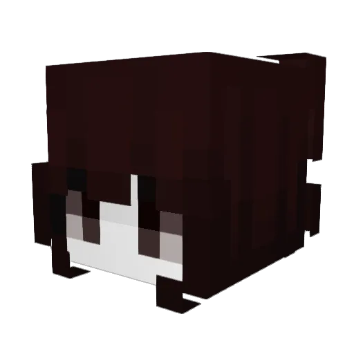 Mentiste Minecraft avatar head, 3D render