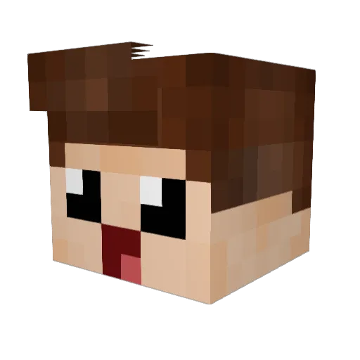 MentixDE Minecraft avatar head, 3D render