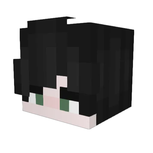MentolBoys Minecraft avatar head, 3D render