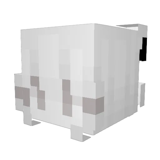 Mentot Minecraft avatar head, 3D render