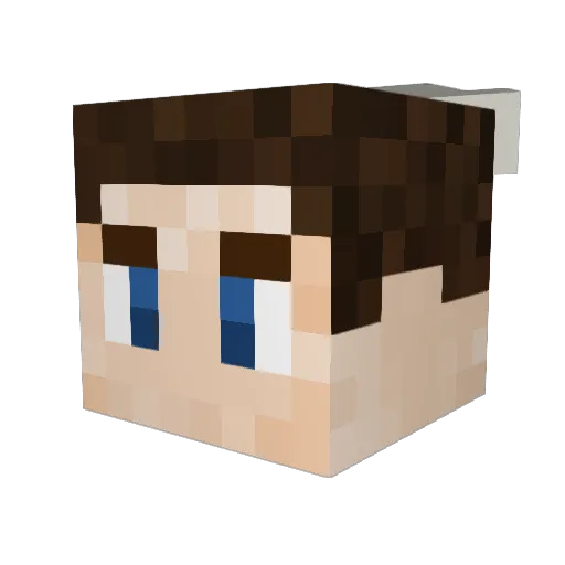 MentrAverdisCZ Minecraft avatar head, 3D render