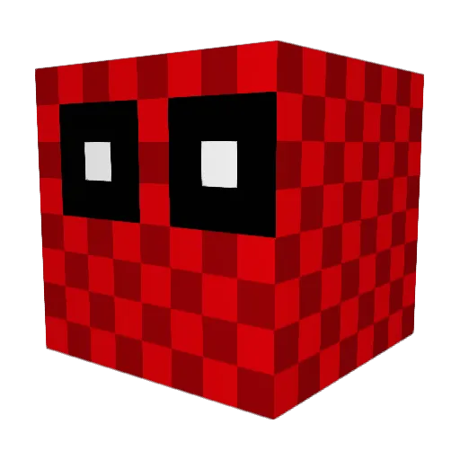 Mentrech Minecraft avatar head, 3D render