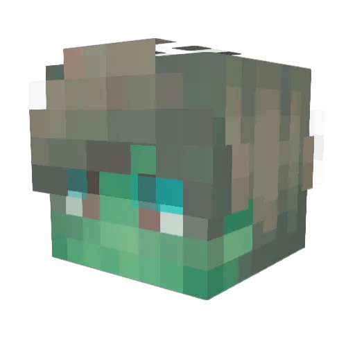 Mentyre Minecraft avatar head, 3D render