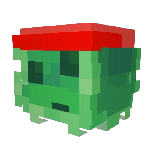 Menulis100 Minecraft avatar head, 3D render