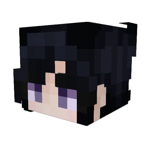 Menvie Minecraft avatar head, 3D render