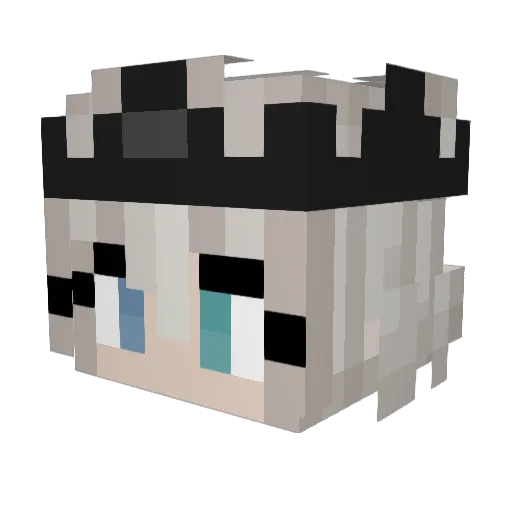 MeoMun Minecraft avatar head, 3D render