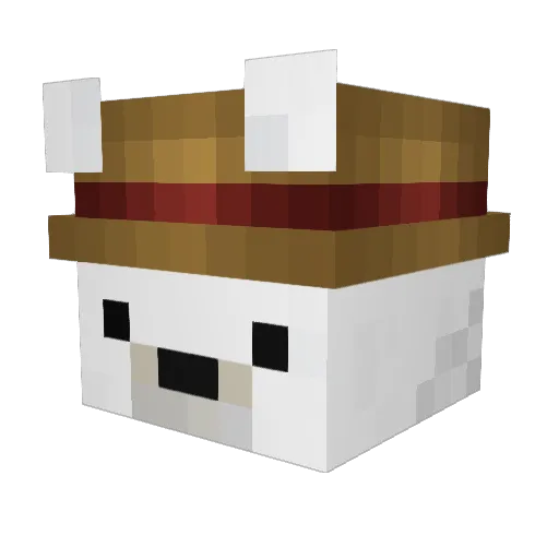Meomos Minecraft avatar head, 3D render
