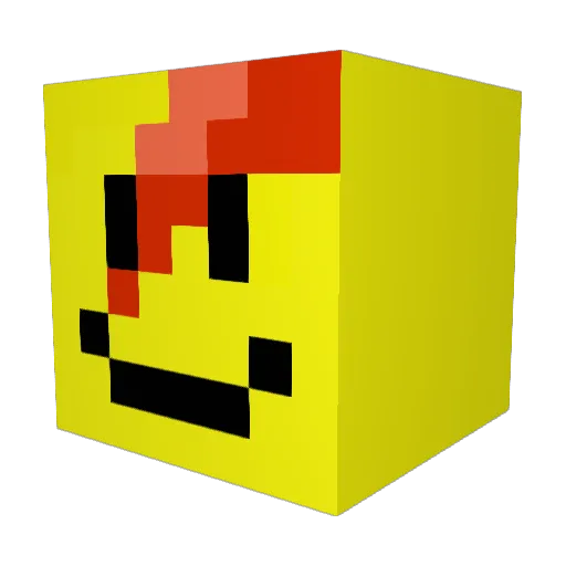Meosit Minecraft avatar head, 3D render