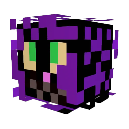 Meow013 Minecraft avatar head, 3D render