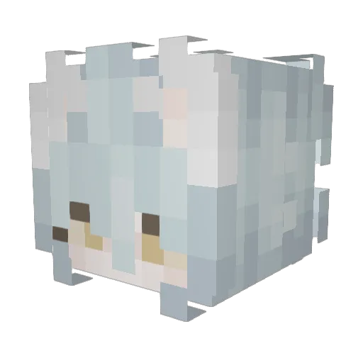 Meow0x7E Minecraft avatar head, 3D render