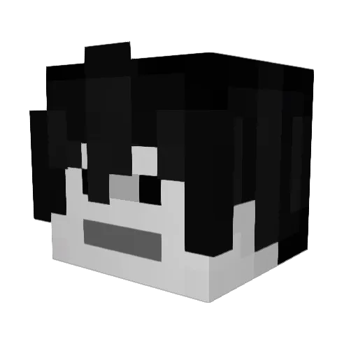 Meow52 Minecraft avatar head, 3D render