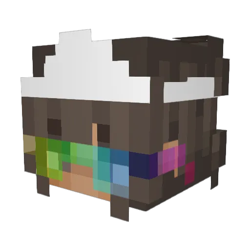 MeowIlonka Minecraft avatar head, 3D render
