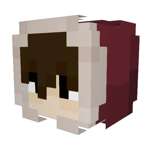 MeowMere333 Minecraft avatar head, 3D render