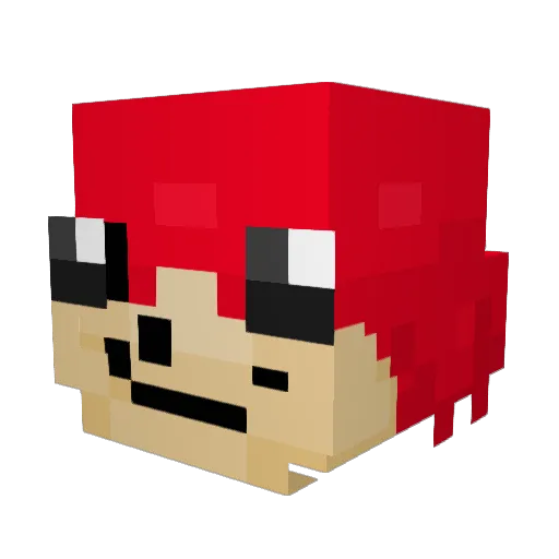 MeowMix__ Minecraft avatar head, 3D render