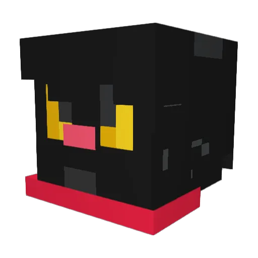 MeowcaTheoRange Minecraft avatar head, 3D render