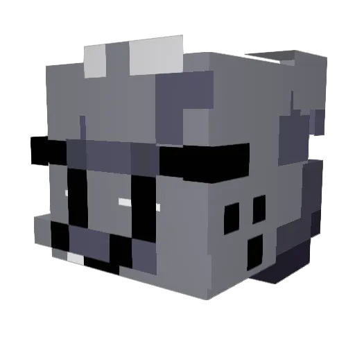 MeoweyMC Minecraft avatar head, 3D render