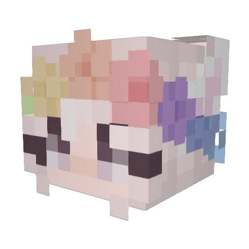 Meowgie83 Minecraft avatar head, 3D render